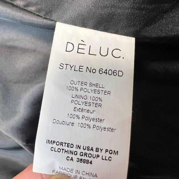 Deluc Maverick Blazer Plaid Oversized Preppy Coat Brown tan Black Large - Picture 13 of 14